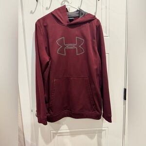 Under Armour maroon hoodie. Large